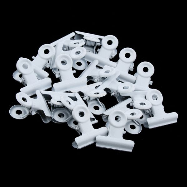

20 pieces metal bulldog clip grip clips for paper bag money p letter