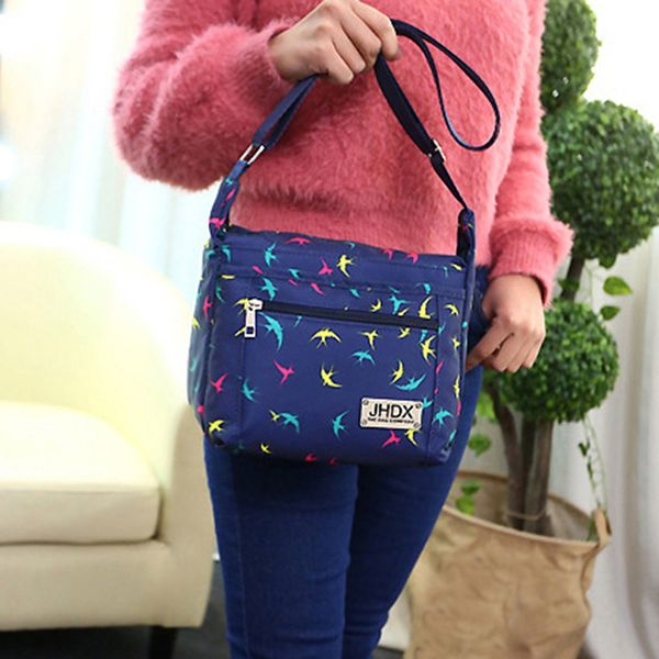 

luxury women messenger bag waterproof nylon shoulder bags casual handle ladies handbag travel tote women's crossbody bag