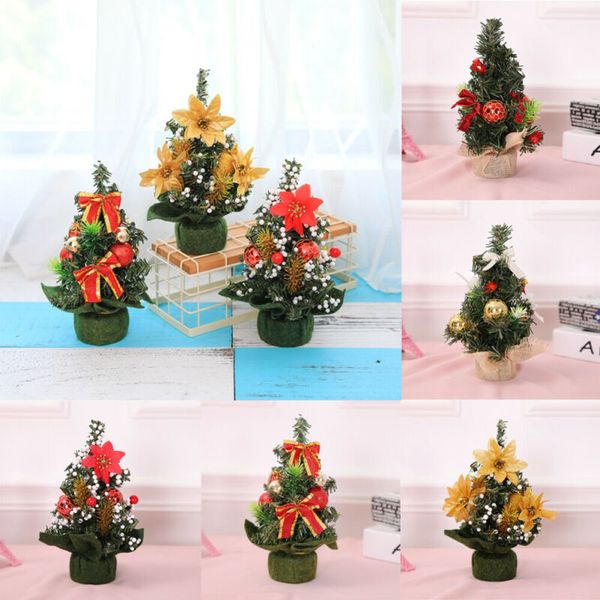 

christmas decorations 22cm mini tree desk table decor small party ornaments xmas gift 2021