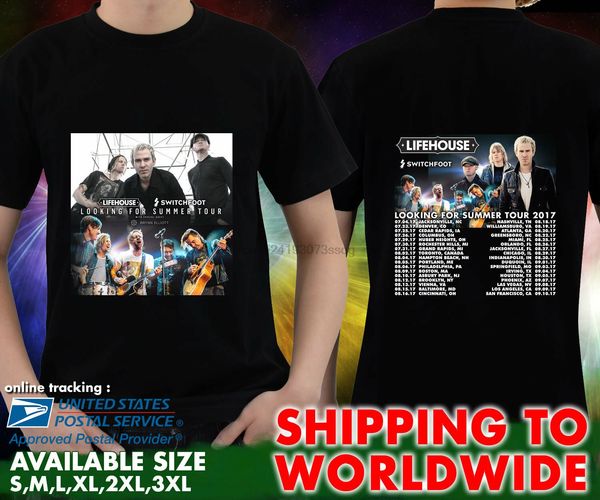 

lifehouse switchfoot looking for summer tour dates 2017 black t shirt s-3xl