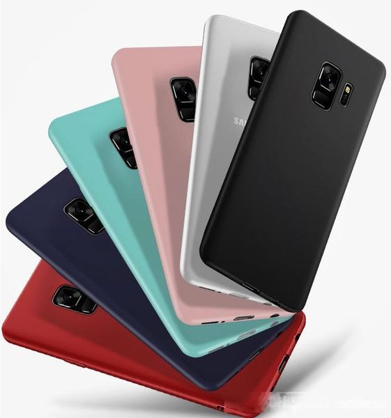 

case for samsung galaxy s10 s9 s8 plus s10e note 10 matte soft gel silicone tpu protective phone covers skin