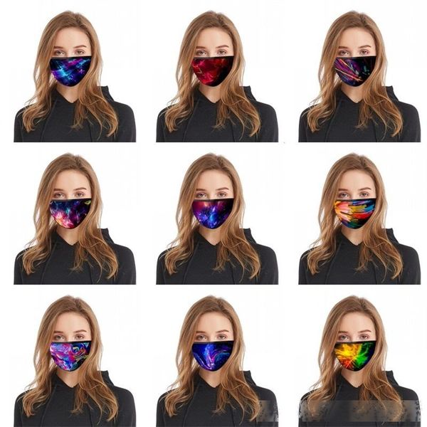 

printed dazzle light mascarilla washable face masks fashion reusable dust protect respirator child iced silk 2 6bl c2