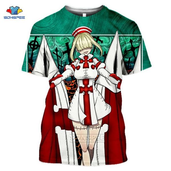 

japan anime fire force fire brigade of flames cute homme summer punk 3d print shirts hippie harajuku harajuku men clothing