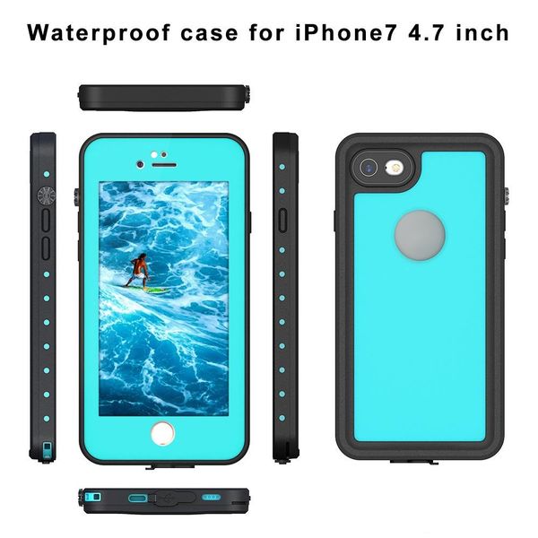 

waterproof case for iphone 7 8 x 78plus mobile phone waterproof case diving anti-fall outdoor mobile phone protective case ing