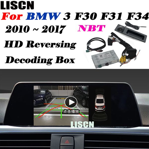 

автомобиль камера заднего вида для f30 f31 f34 2010 ~ 2020 cic nbt evo / задней камеры интерфейс адаптера / резервного копирования улучшение