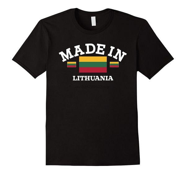 

made in lithuania lithuanian flag t-shirt