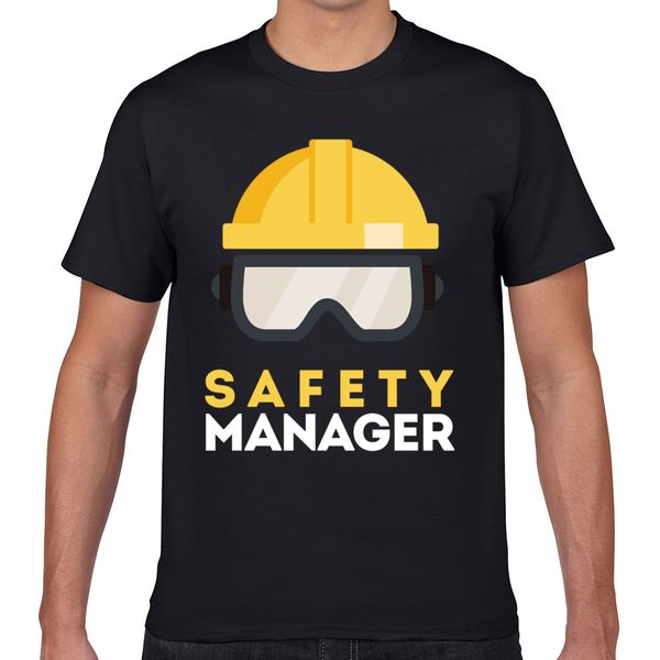

t shirt men safety manager safety manager vogue vintage geek print male tshirt xxxl