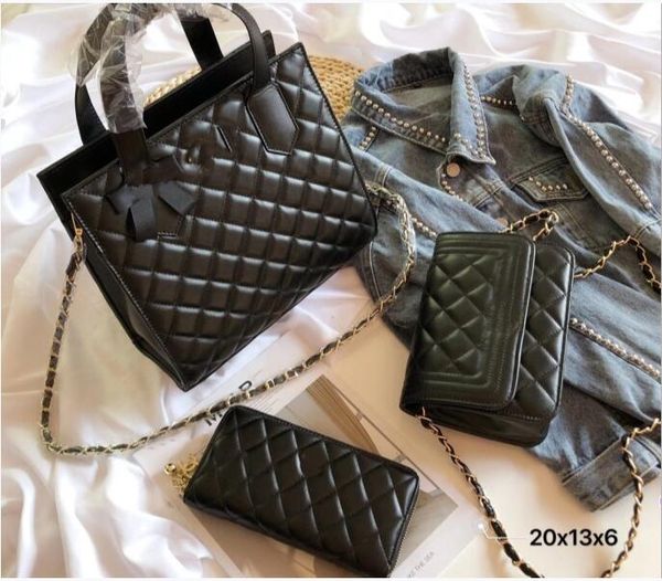 

дамы благородного классического стиль всех соответствующих денег сумка сумка сумка из трех частей роскошных путешествий письма цепи случайно