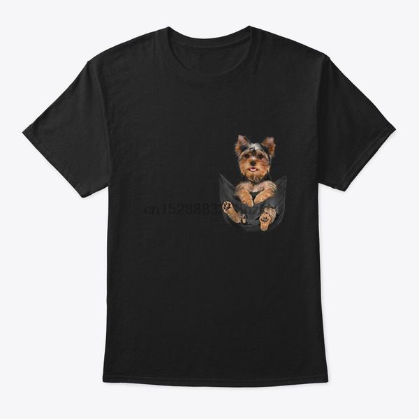 

men t shirt yorkshire terrier pocket women t-shirt