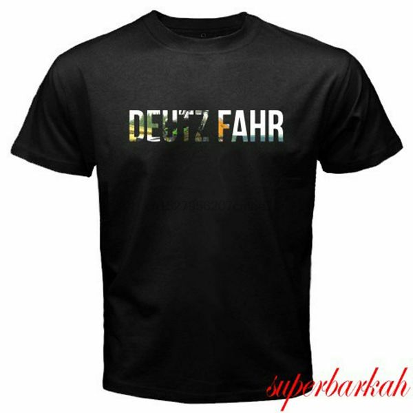 

new deutz fahr tractor company logo men black t-shirt size s-5xl