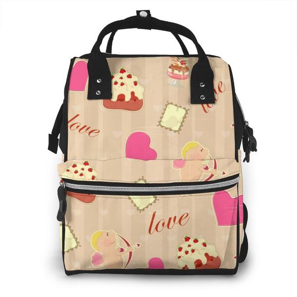 

mummy maternity nappy bag vintage valentine's day cupid large capacity nappy bag travel backpack nursing for baby care