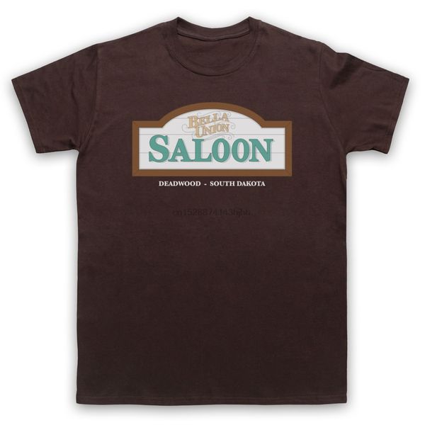 

deadwood bella union saloon cult western tv show logo adults t-shirt