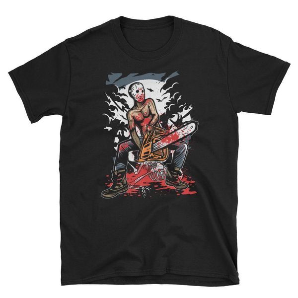 

2019 new mens chainsaw killer horror slasher movie men's t-shirt tee shirts