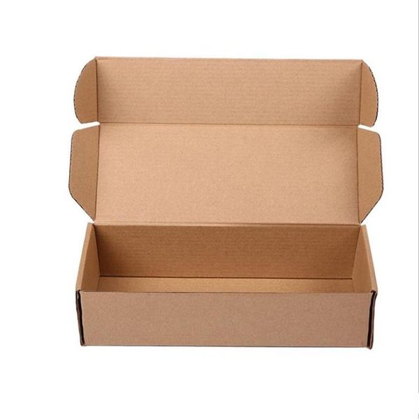 

23x9x6cm&25x10x6cm brown corrugated paper box aircraft carton gift packing box sock package hard gift custom logo 10pcs/lot