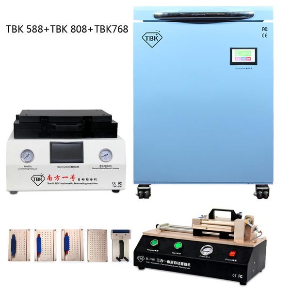 

tbk-588 -190c ing machine instruments lcd touch screen separating +tbk-808 oca vacuum laminating machine+ curved laminator