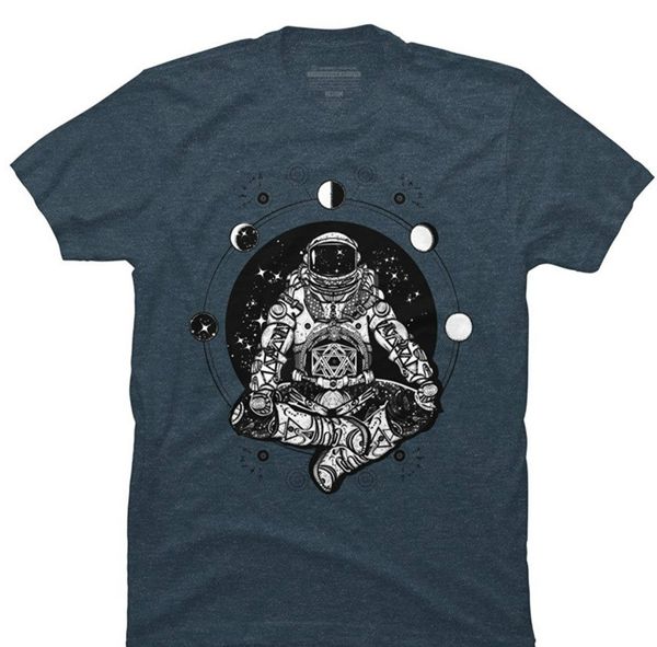 

new arrival male tees casual boy t shirt discounts zen cosmonaut men's graphic t shirt