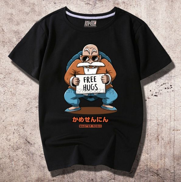 

z мастер роши free hugs graphic аниме футболка dbz гоку вегета
