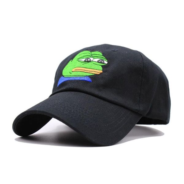 

sad кермит cap frog pepe ощущению bad man вышивание вс-тени snapback hip hop бейсболку печальный meme frog hat, Blue;gray