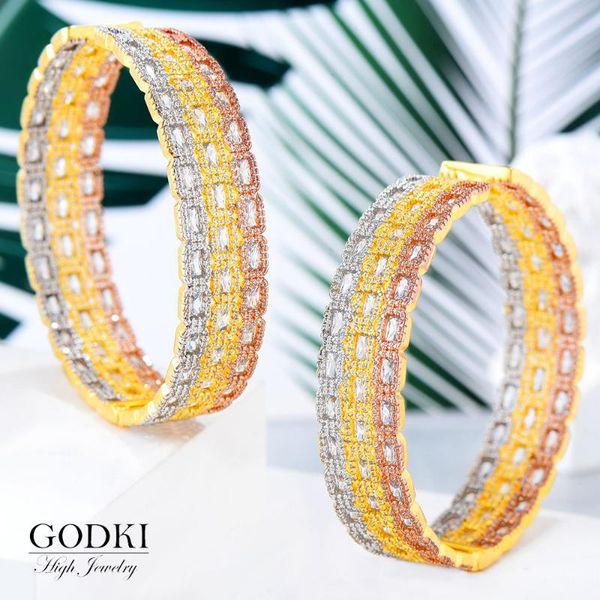 

godki charms big hoop earrings for women luxury elegant cubic zirconia nigerian wedding bridal womens earrings in jewely 2020, Golden;silver