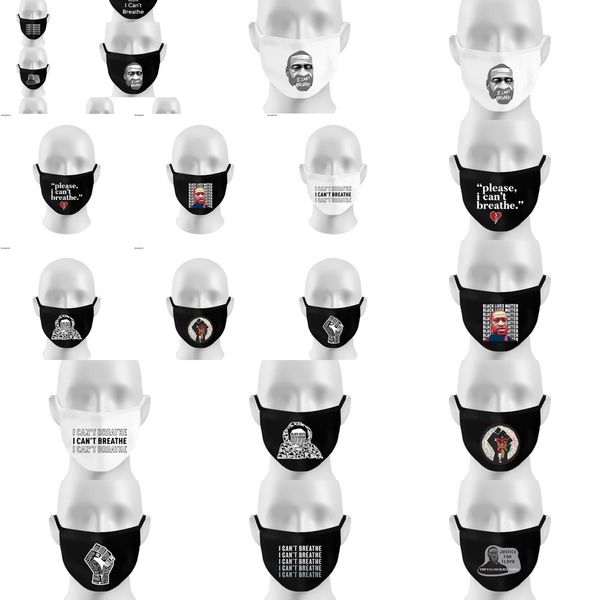 

breathing mask k&95% reusable 6 valve filter face layer protective mask designer letter ma aqp3