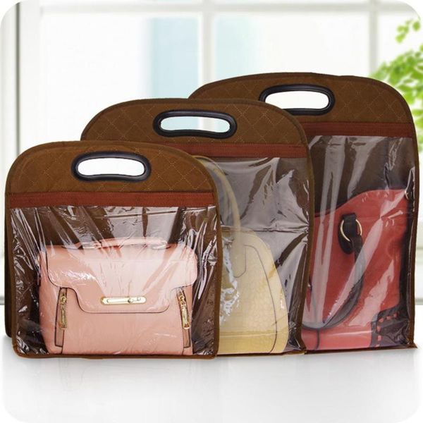 

handbag dust cover leather bag protected hanging storage pouch closet organizer home organizer