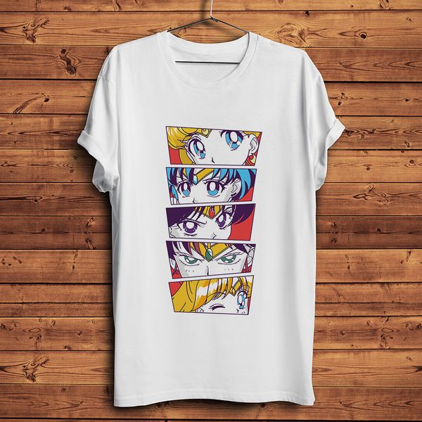 

cute sailor moon funny t-shirt homme summer short sleeve kawaii anime t shirt men white casual tshirt unisex