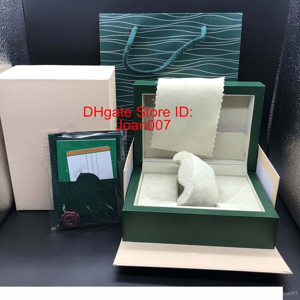 

factory supplier green box papers gift watches boxes leather bag card for 116610 116660 116710 116613 116500 watch boxes, Black;blue