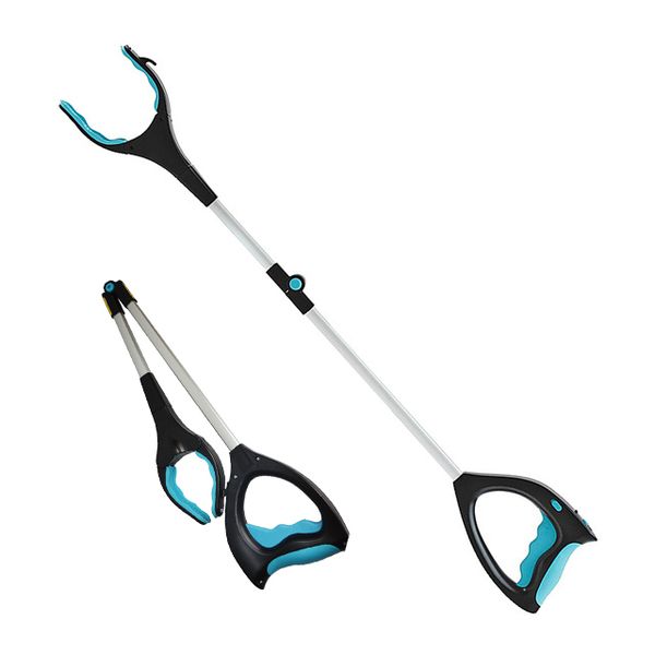

foldable garbage picker grab it ratcheting tool red wine glass clamp the universal picker sewer garbage tongs disable grabber