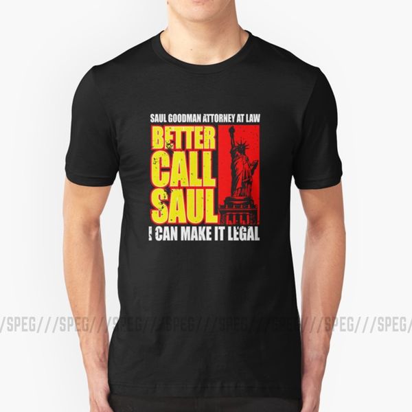 

t shirt casual better call saul logo men natural cotton short sleeve clothes custom made men's awesome shirt designs