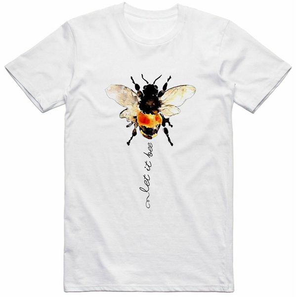 

let it bee arty nature design regular fit t shirt large size tee tshirt