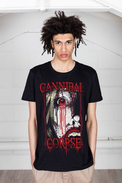 

cannibal corpse blood face мужская футболка разделывали при рождении пытки