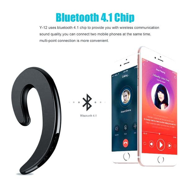 

wireless bluetooth 4.1 waterproof stereo headset sports headphone driving earpiece with mic