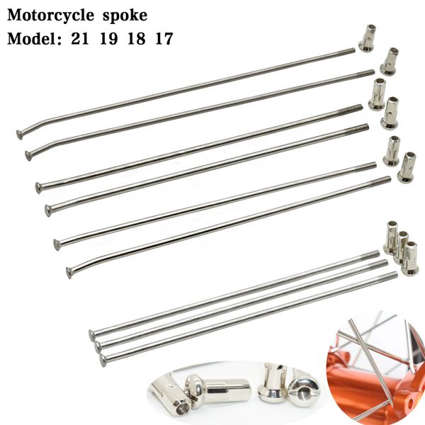 

motorcycle spoke steel wire circle wheel spokes round holder 17 18 19 21 bold modified generic stainless steel