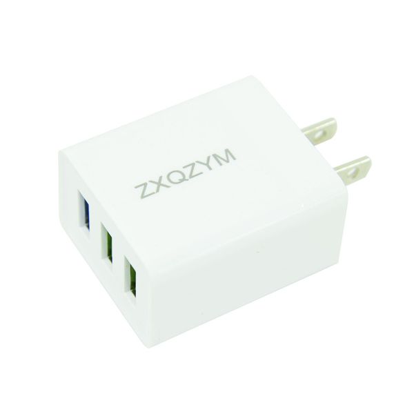 

zxqzym us plug 3 usb charger 3.1a fast charging portable wall charger mobile phone adapter for cell phones
