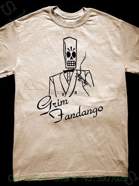 

grim fandango t shirt ( monkey island loom lucasarts full throttle day tentacle ) print t shirt summer style