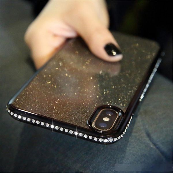 

glitter diamond phone case for samsung galaxy note 10 plus luxury designer case bling soft tpu cover for samsung galaxy s10 plus case