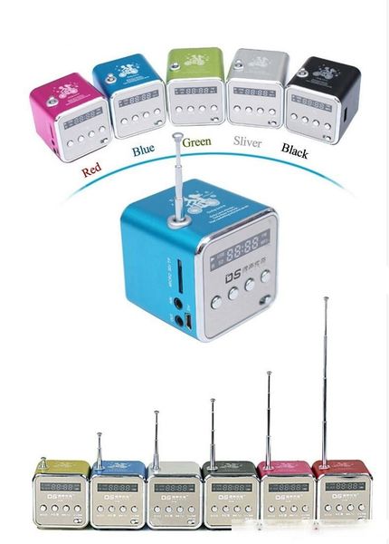

only love td-v26 digital portable speaker mini speaker mp3 player usb disk micro tf player fm radio fm for iphone pc mp3 /4 with lcd screen