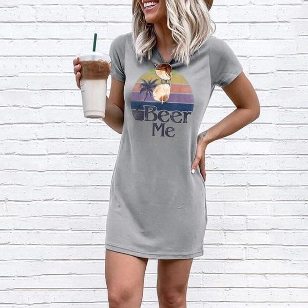 

letters womens dresses designers womens short sleeve slim printed tshirt dresses summer fashion ladies dress, Black;gray