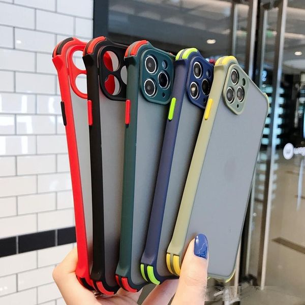 

for iphone 11 case frosted clear airbag shockproof phone cover for iphone 7 8 6 6s plus 11 pro max xr xs max case soft tpu matte