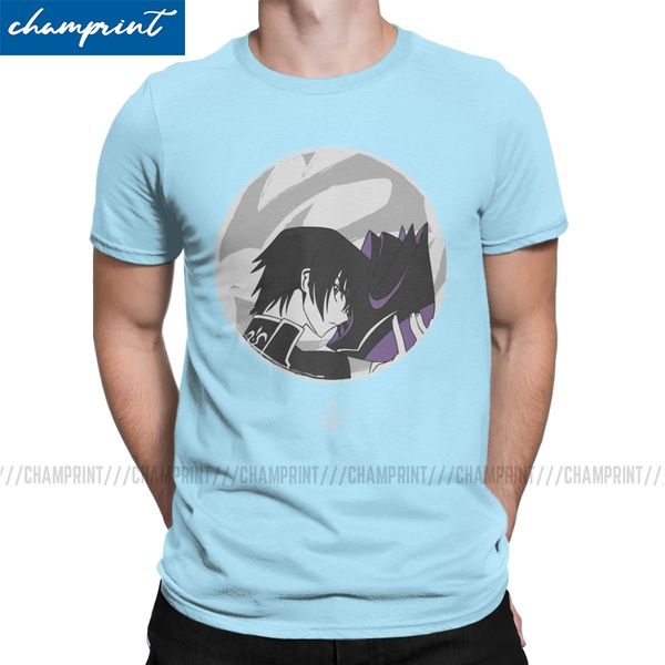 

сумасшедшие лелуш восстания code geass футболки для мужчин вокруг шеи футболка с коротким рукавом майка новое платье прибытия