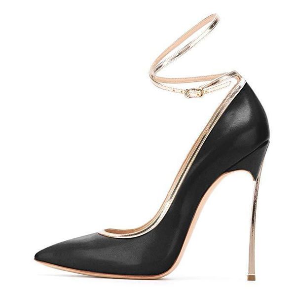 

fashion2020 fashion latest sharp shallow mouth bandage fine with women's singles shoe high-heeled shoes, Black
