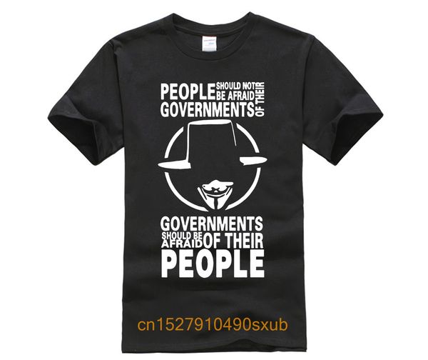 

2020 men's t shirt v for vendetta people anti governments short sleeve tee t shirts