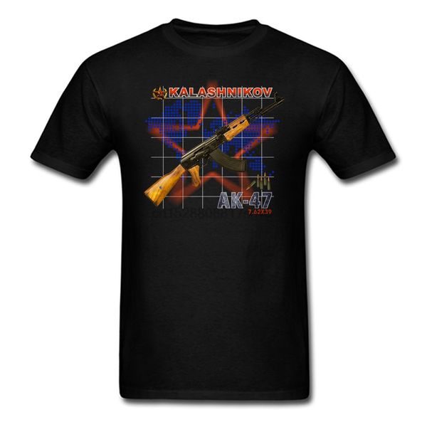 

ak- 47 kalashnikov soviet army t-shirt men and women russian riffle gun ak47 tee big size s-xxxl