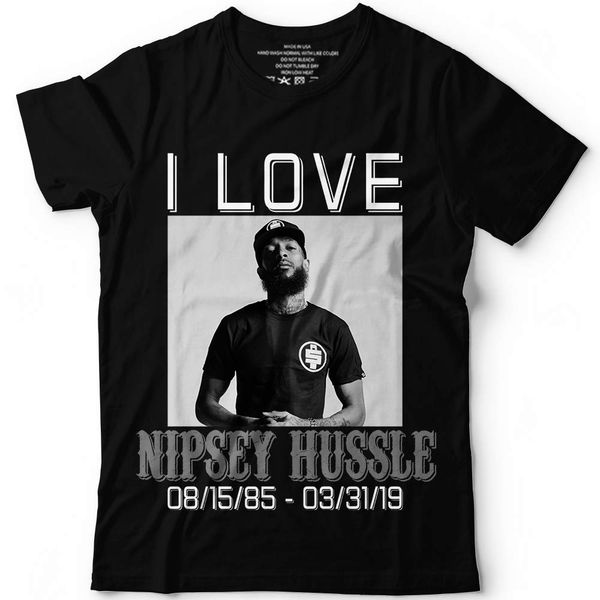

i love nipsey 85 respect the great rapper customized t-shirt new summer cotton new funny brand clothing customized t shirts