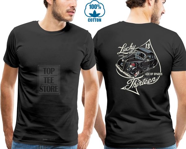 

lucky 13 shirt ace of spades rod kustom kulture custom drag race lowrider 012759