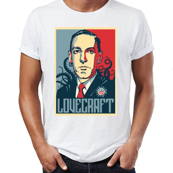 

men's t shirt the posthumous fame of h p lovecraft author horror artsy awesome artwork printed tee