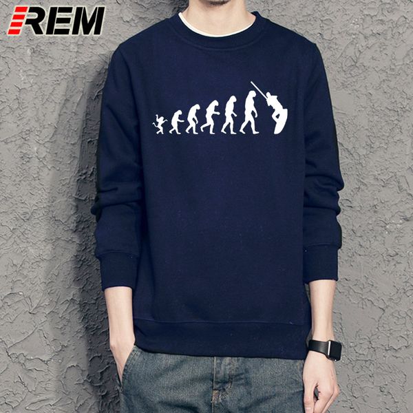 

rem online hoodies store men's the evolution of wakeboarding crew neck funny long sleeve sweatshirts