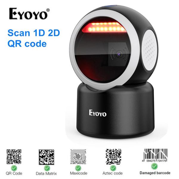 

scanners eyoyo 2d deskbarcode scanner omnidirectional hands-1d qr reader automatic sensing scanning platform