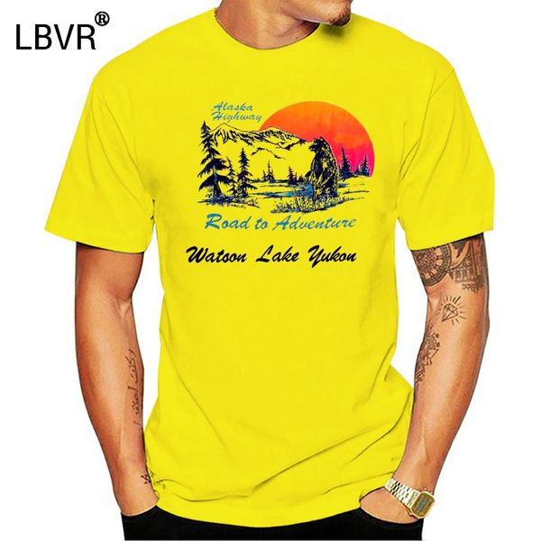 

vintage t shirt 70 80 alaska highway watsoon lake yukon bear new t shirt