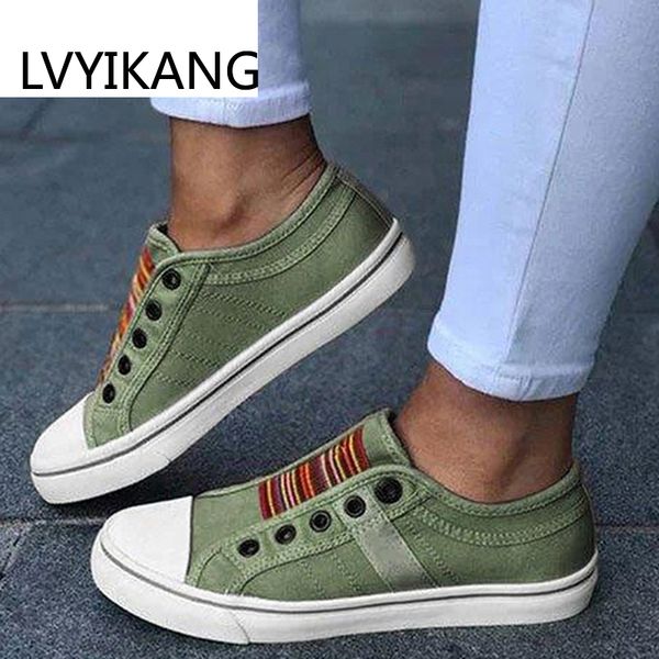 

low-cut trainers canvas flat shoes women casual vulcanize shoes 2020 new women summer autumn sneakers ladies, Black